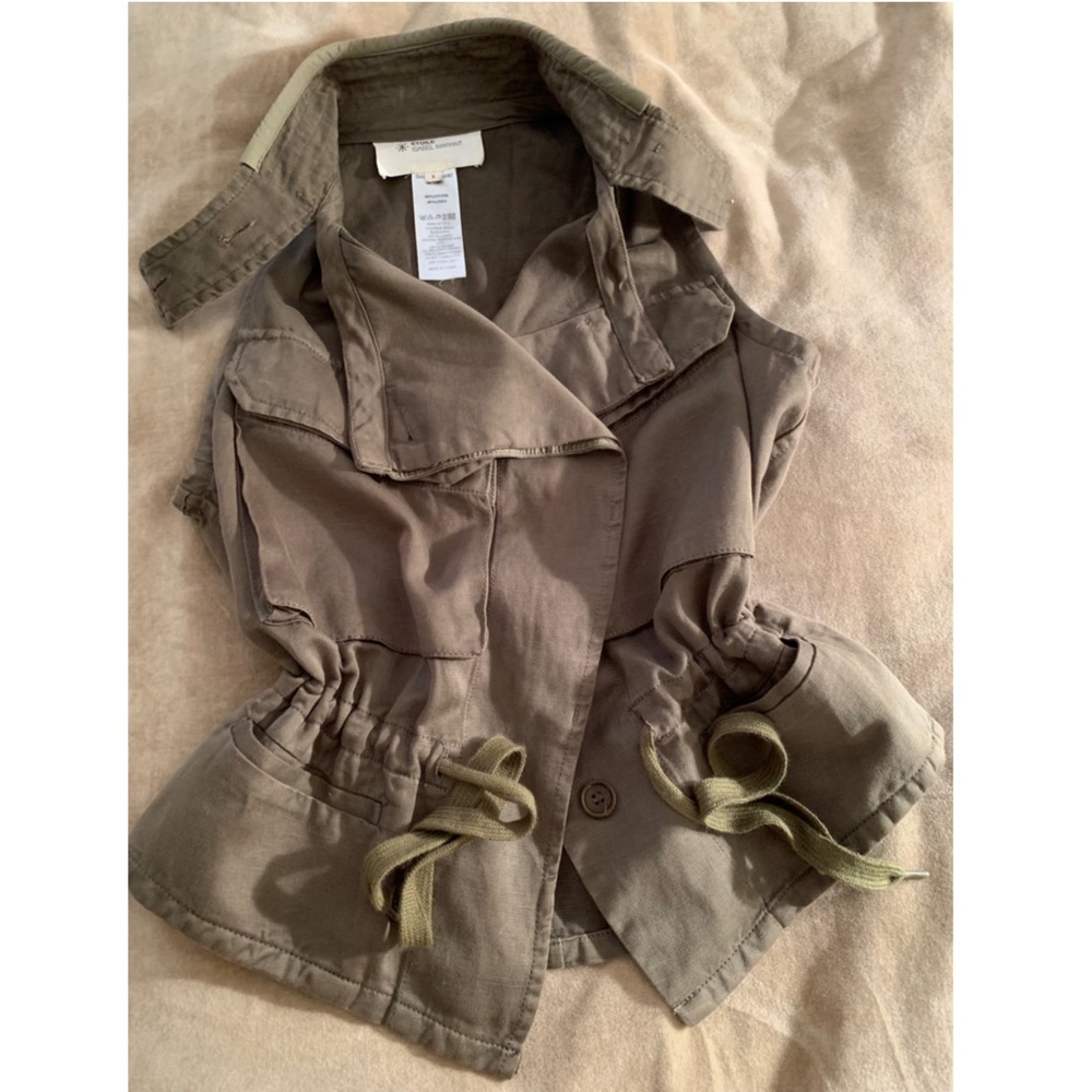 Étolie Isabel Marant Cargo Army Vest Top Olive